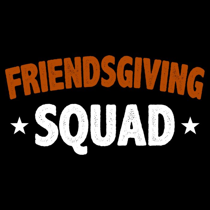 Friendsgiving Squad Drawstring Bag