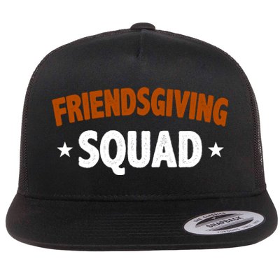 Friendsgiving Squad Flat Bill Trucker Hat