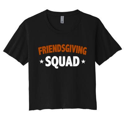 Friendsgiving Squad Women's Crop Top Tee