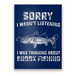 Funny Snook Fishing Gag Gift Snook Fish Humor Fisherman Poster