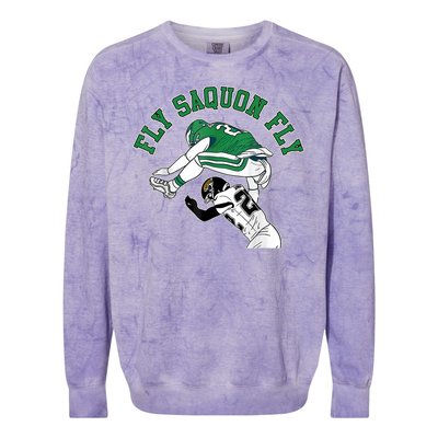 Fly Saquon Fly Barkley The Reverse Hurdle Colorblast Crewneck Sweatshirt