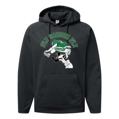 Fly Saquon Fly Barkley The Reverse Hurdle Performance Fleece Hoodie