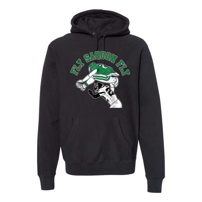 Fly Saquon Fly Barkley The Reverse Hurdle Premium Hoodie