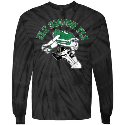 Fly Saquon Fly Barkley The Reverse Hurdle Tie-Dye Long Sleeve Shirt