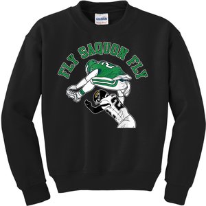 Fly Saquon Fly Barkley The Reverse Hurdle Kids Sweatshirt