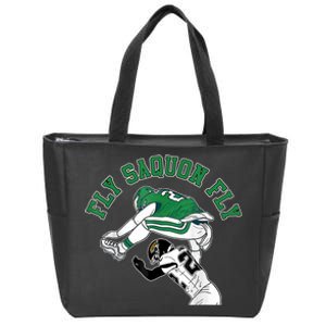 Fly Saquon Fly Barkley The Reverse Hurdle Zip Tote Bag