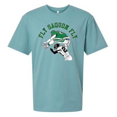 Fly Saquon Fly Barkley The Reverse Hurdle Sueded Cloud Jersey T-Shirt