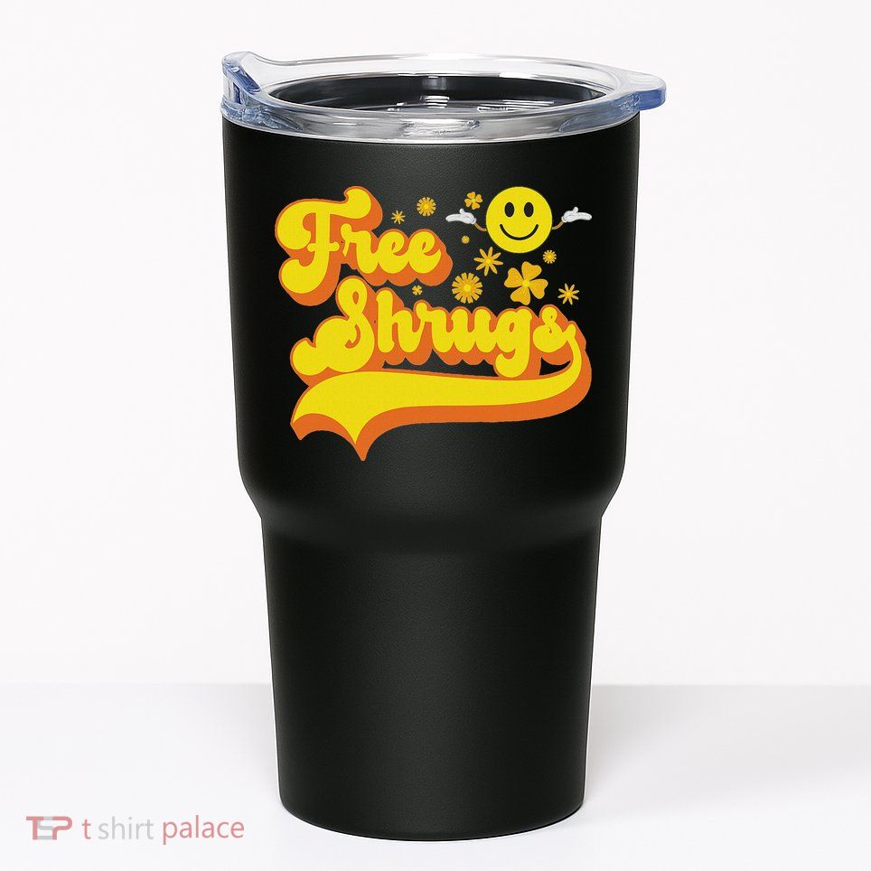 Free Shrugs Funny Classic Parody Tumbler