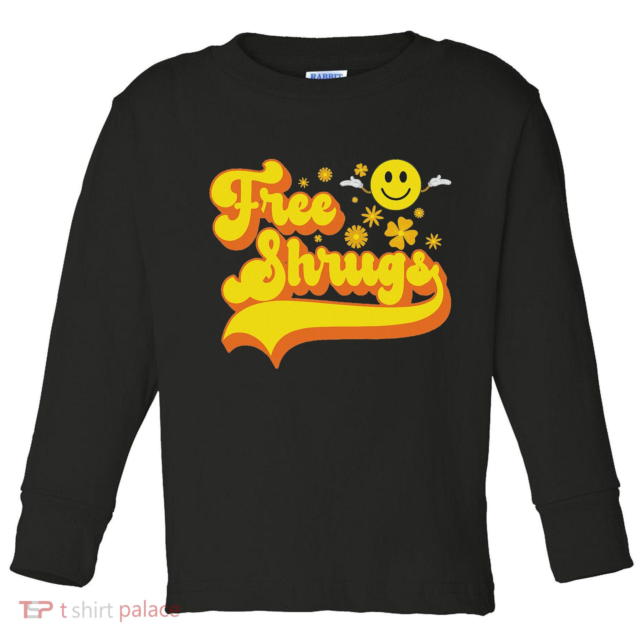 Free Shrugs Funny Classic Parody Toddler Long Sleeve Shirt