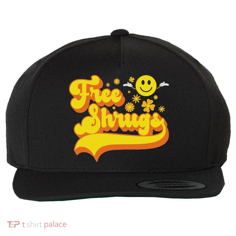 Free Shrugs Funny Classic Parody Wool Snapback Cap