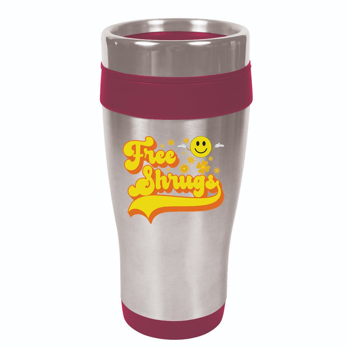 Free Shrugs Funny Classic Parody 16oz Travel Tumbler