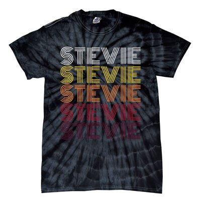 Funny Stevie First Name Vintage Stevie Tie-Dye T-Shirt