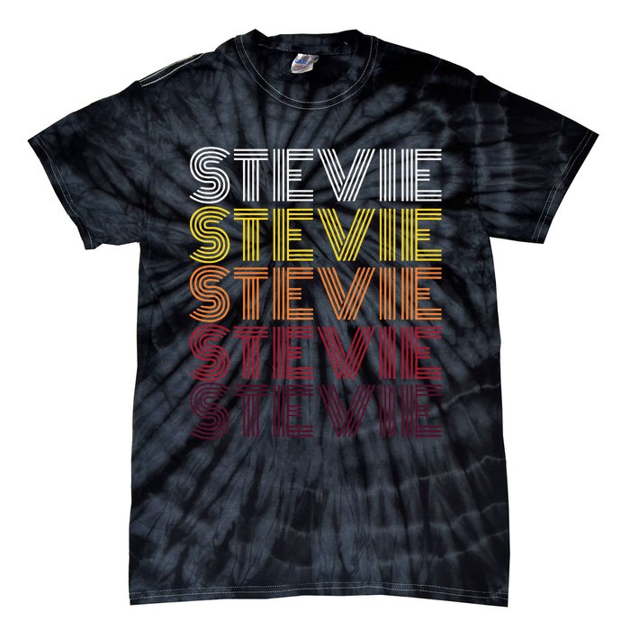 Funny Stevie First Name Vintage Stevie Tie-Dye T-Shirt