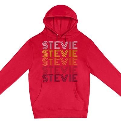 Funny Stevie First Name Vintage Stevie Premium Pullover Hoodie