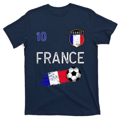 France Soccer Fans Jersey French Flag Football Lovers Premium T-Shirt