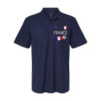 France Soccer Fans Jersey French Flag Football Lovers Premium Softstyle Adult Sport Polo