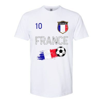 France Soccer Fans Jersey French Flag Football Lovers Premium Softstyle® CVC T-Shirt