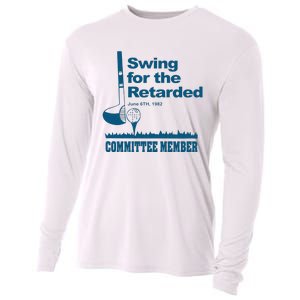 Funny Swing For The Retarded June 6th 1982 Committee Gift Cooling Performance Long Sleeve Crew