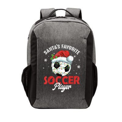 Funny Santa's Favorite Soccer Player Christmas Pajama Vector Backpack