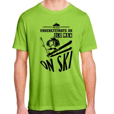 Funny Skiing Adult ChromaSoft Performance T-Shirt