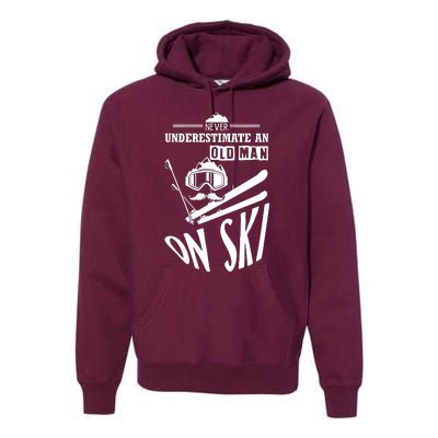 Funny Skiing Premium Hoodie