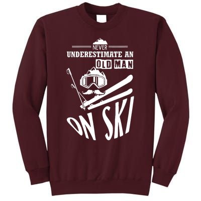 Funny Skiing Tall Sweatshirt