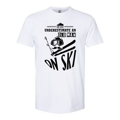 Funny Skiing Softstyle CVC T-Shirt