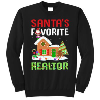 Funny SantaS Favorite Realtor Estate Agent Christmas Gift Sweatshirt