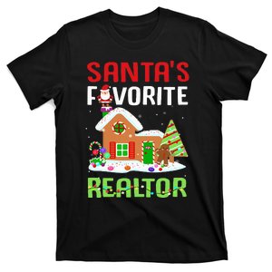 Funny SantaS Favorite Realtor Estate Agent Christmas Gift T-Shirt