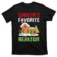 Funny SantaS Favorite Realtor Estate Agent Christmas Gift T-Shirt