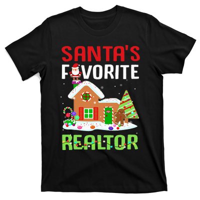 Funny SantaS Favorite Realtor Estate Agent Christmas Gift T-Shirt