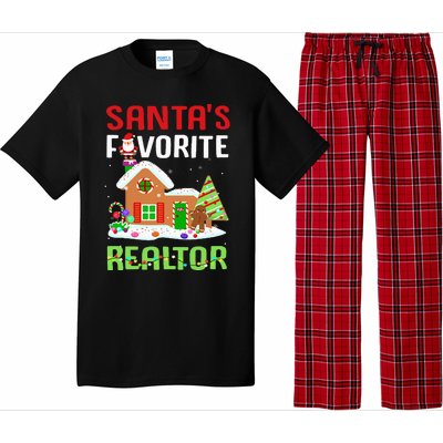 Funny SantaS Favorite Realtor Estate Agent Christmas Gift Pajama Set