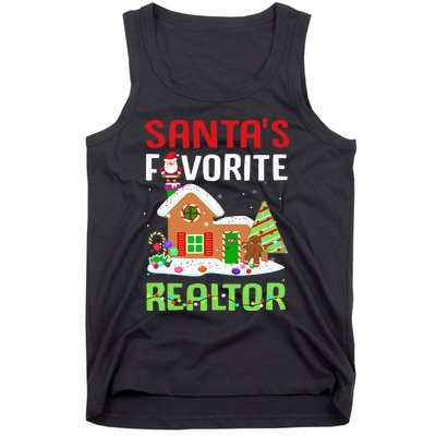 Funny SantaS Favorite Realtor Estate Agent Christmas Gift Tank Top