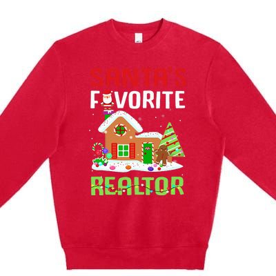 Funny SantaS Favorite Realtor Estate Agent Christmas Gift Premium Crewneck Sweatshirt