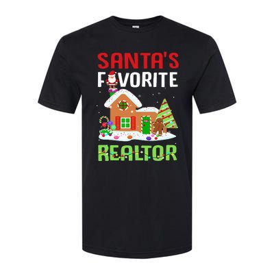 Funny SantaS Favorite Realtor Estate Agent Christmas Gift Softstyle CVC T-Shirt