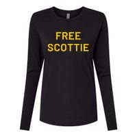 Free Scottie Womens Cotton Relaxed Long Sleeve T-Shirt