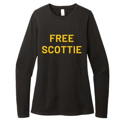 Free Scottie Womens CVC Long Sleeve Shirt