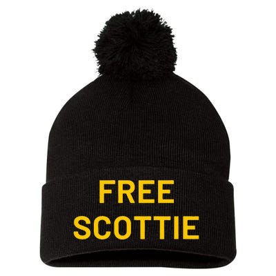 Free Scottie Pom Pom 12in Knit Beanie