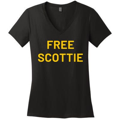 Free Scottie Women's V-Neck T-Shirt