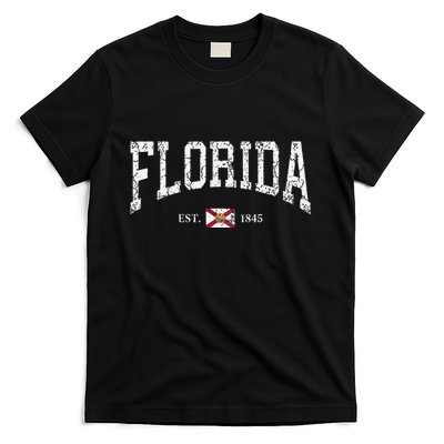 Florida State Flag Est 1845 Vintage Distressed T-Shirt