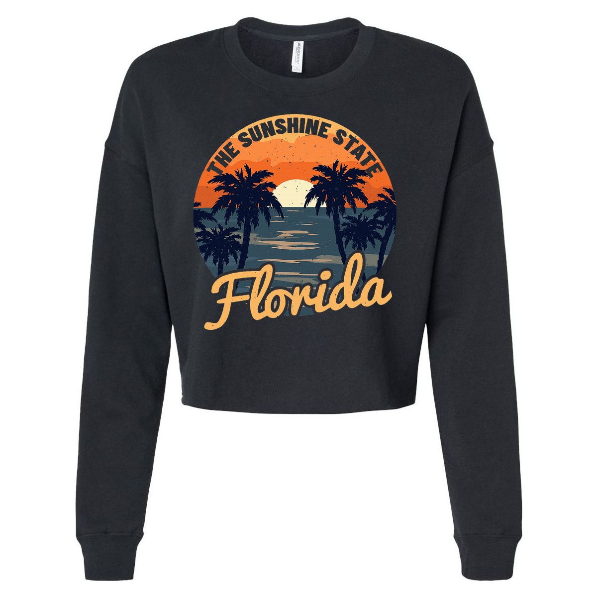Florida Sunset Cropped Pullover Crew