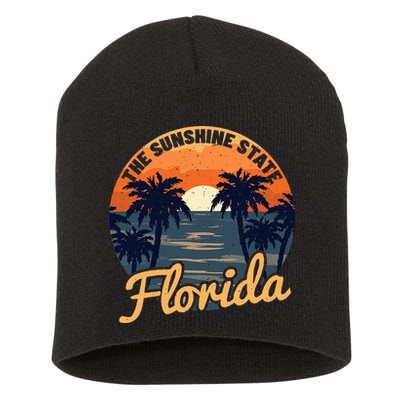 Florida Sunset Short Acrylic Beanie