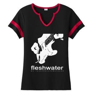 Fleshwater Strat Ladies Halftime Notch Neck Tee