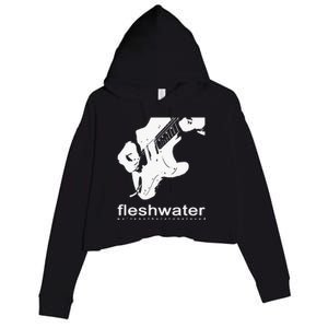 Fleshwater Strat Crop Fleece Hoodie