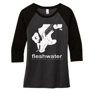 Fleshwater Strat Women's Tri-Blend 3/4-Sleeve Raglan Shirt