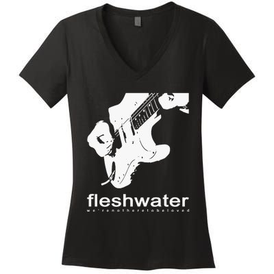 Fleshwater Strat Women's V-Neck T-Shirt