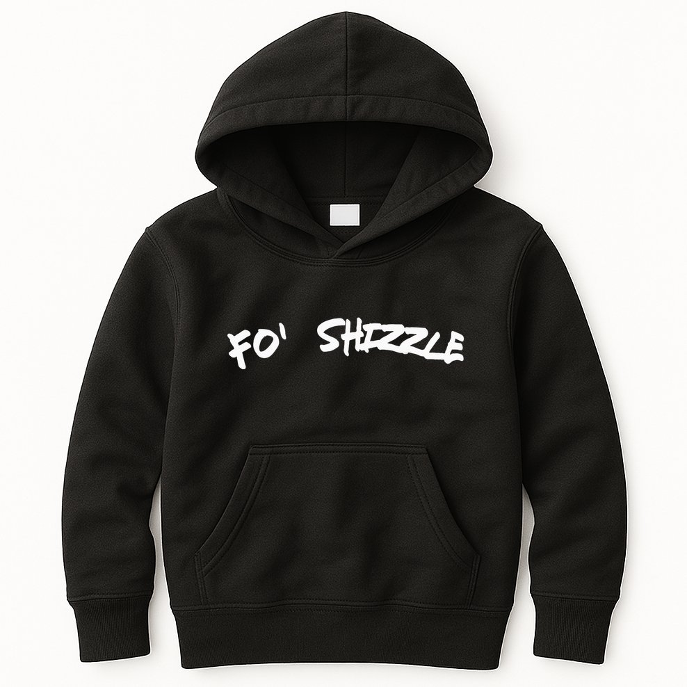 Fo Shizzle Funny Gangsta Rap 90S Novelty Kids Hoodie