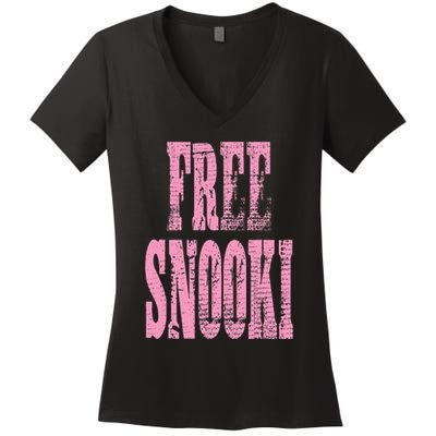 Free Snooki Women's V-Neck T-Shirt
