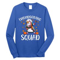 Friendsgiving Squad Funny Thanksgiving Day Dabbing Unicorn Gift Long Sleeve Shirt