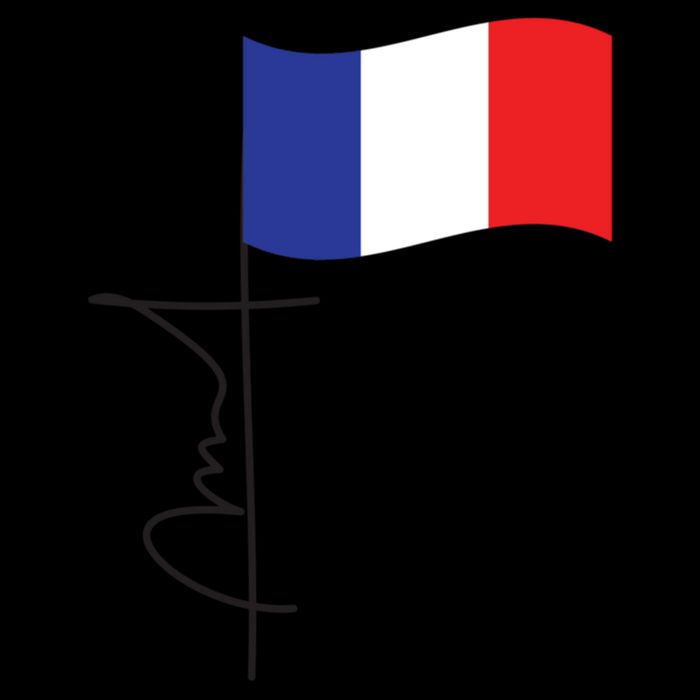 France Signature Flag Pole Elegant Patriotic French Flag Meaningful Gift Impact Tech Backpack